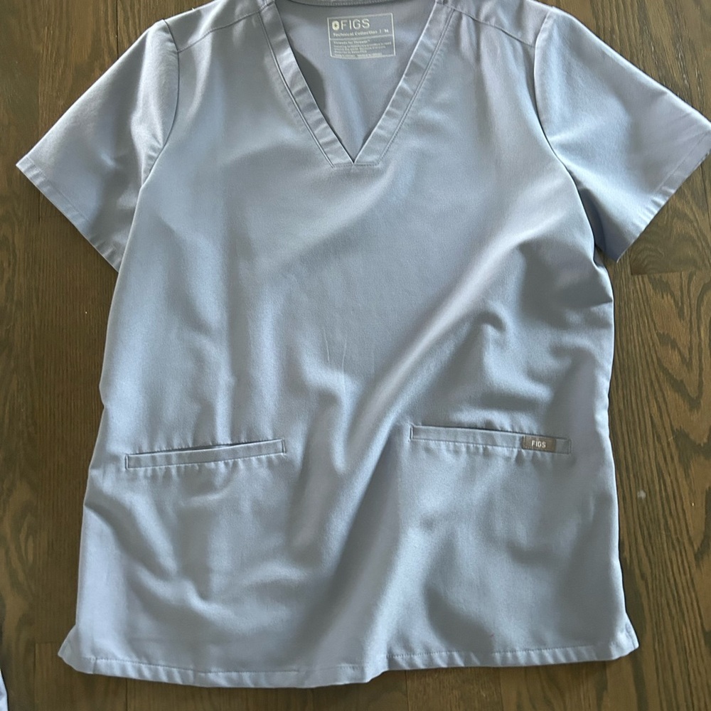 Figs Lavender Scrub Top & Pants